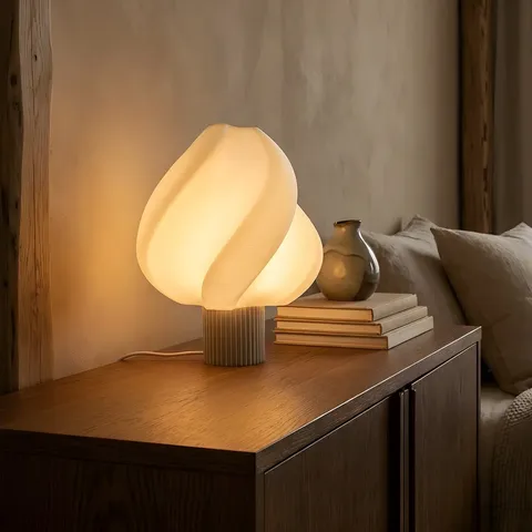 Voxov Design sculptural lamp in a Scandinavian interior